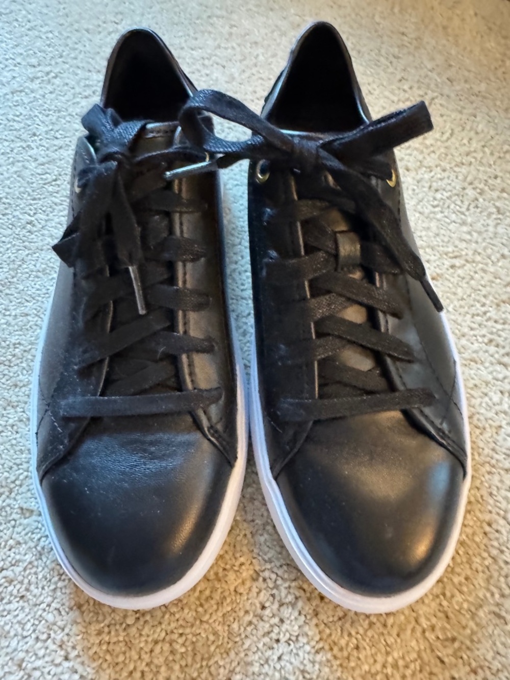 Cole Haan Black Leather Sneakers Size 6 - New